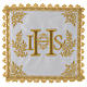 Servizio da messa lino IHS dorato s1