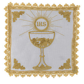 Altar linen set 100% linen bread and chalice