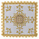 Mass linen set with golden cross 100% linen s1