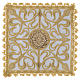 Altar linen set with cross and golden designs 100% linen s1