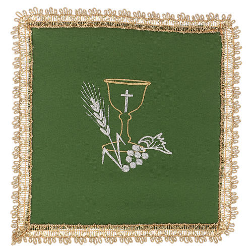 Chalice veil (pall) with chalice decoration and extractable card 2