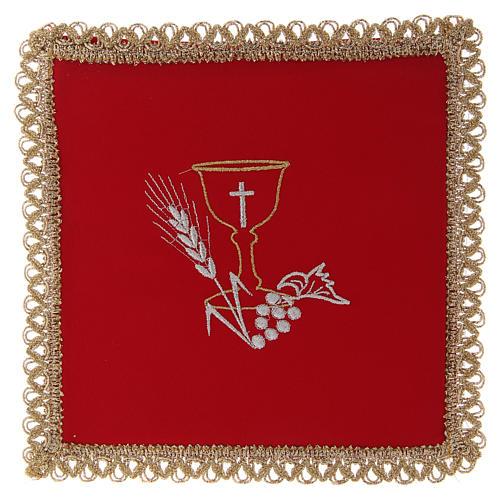 Chalice veil (pall) with chalice decoration and extractable card 3