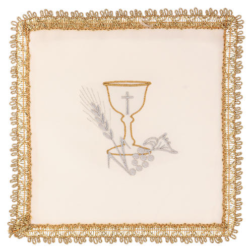 Chalice veil (pall) with chalice decoration and extractable card 4