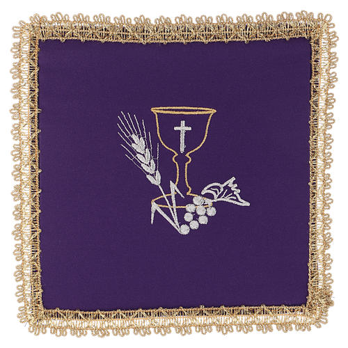 Chalice veil (pall) with chalice decoration and extractable card 5