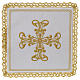 Conjunto de altar 100% linho cruz ouro s1