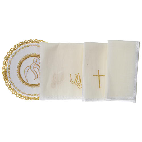 Holy spirit linens 100% linen with round pall 3