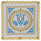 Altar linens set 100% linen Marian symbol s1