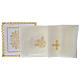 Altar linen set 100% linen with cross and wheat s3