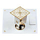 Altar cloth set 100% linen with modern design embroidery s2