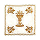 Chalice pall in Silk Cotton HAND EMBROIDERED, Gamma s1