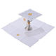 Altar linens set with gold IHS grapes and wheat embroidery s2