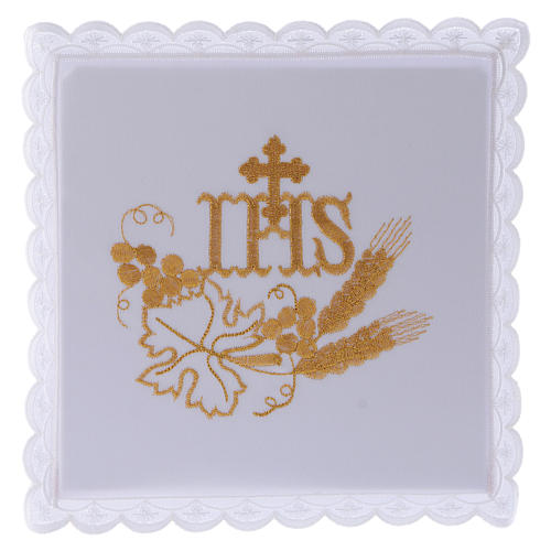 Altar linen with IHS and grapes embroidery 1