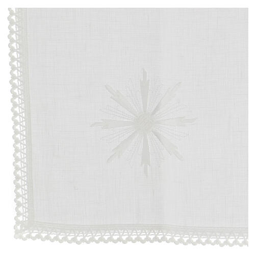 White altar linens, 100% linen, white decorations Gamma 2