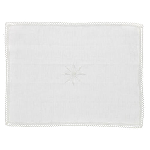 White altar linens, 100% linen, white decorations Gamma 5