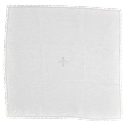 White corporal, 100% linen, white embroidery Gamma 1