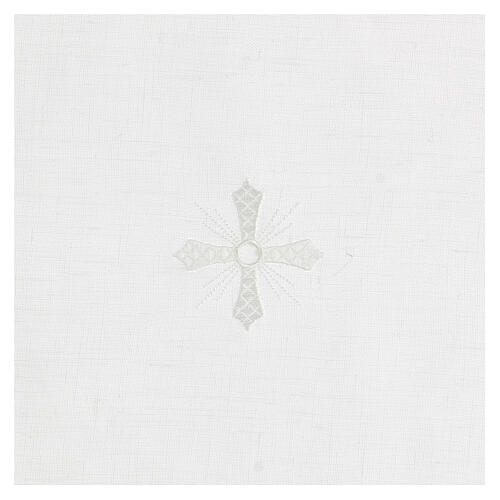 White corporal, 100% linen, white embroidery Gamma 2