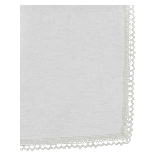 White corporal, 100% linen, white embroidery Gamma 3