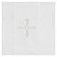 White purificator, 100% linen, white embroidery Gamma s2