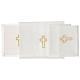 Altar set with cross embroidering 100% cotton s2