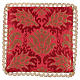 Chalice veil (pall) with wheat embroidery on red brocade s2