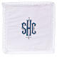 Chalice veil (pall) with IHS symbol 100% cotton s1