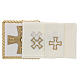 Altar linens, set of 4, 100% LINEN, gold embroidery and decoration, Limited Edition s2