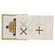 Altar linens, set of 4, 100% LINEN, gold and red embroidery, Limited Edition s2