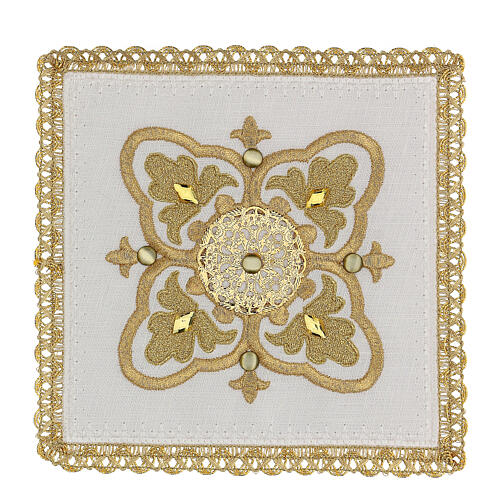Altartücher aus Leinen mit goldenen Dekorationen Limited Edition, 4-teiliges Set 1