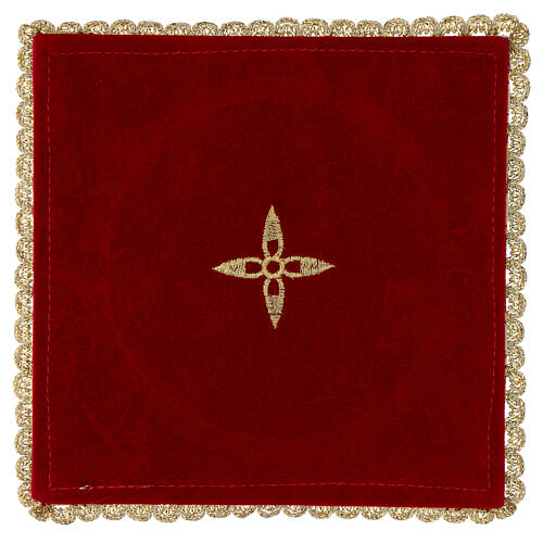 Palka liturgiczna na kielich, tkanina brokatowa 4