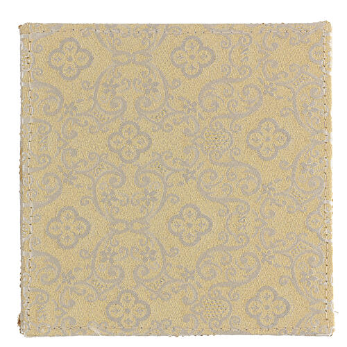 Palla copricalice raso e jacquard dorato spiga e uva 15x15 cm 3