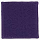 Palla rigida copricalice raso e jacquard viola frange dorate 15x15 cm s3