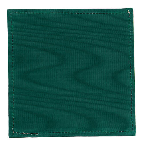 Palla copricalice uva e spiga tessuto moiré verde 15x15 cm 3