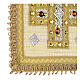 Ivory-coloured pall with cross embroidery, wool and lurex Gamma s4