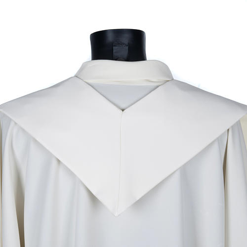 White clergy stole with golden cross 4