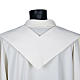 White clergy stole with golden cross s4
