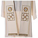 Priest stole in polyester, golden embroidery s2