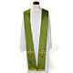 Priest stole in shantung, cross with rays s1