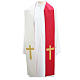 Overlay Clergy Stole with golden cross s1
