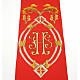 Priest stole with IHS embroidery 4 colours s10