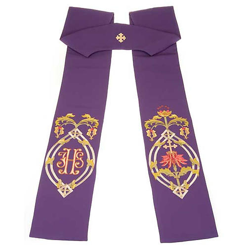 IHS clergy stole, 4 liturgical colors 6