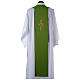 Étole liturgique double face vert violet croix colorées s4