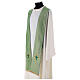 Liturgical stole in lurex, cross with glass stones s2