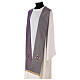 Liturgical stole in lurex, cross with glass stones s5