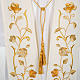 White Clergy Stole gold flowers s2