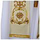White stole in wool, gold embroideries ancient style s3