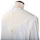 Clergy Stole, white with blue Marian symbol s3