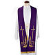 Clergy Stole with deer at the water stream and cross s1