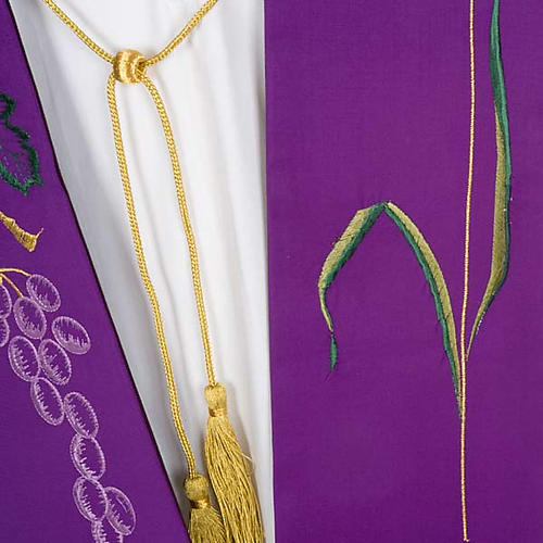 Clergy Stole with ears of wheat and grapes 3