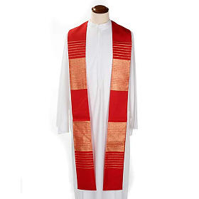 Religious Stole in wool with golden stripes