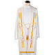 Liturgical stole with golden cross ear of wheat and grapes s2